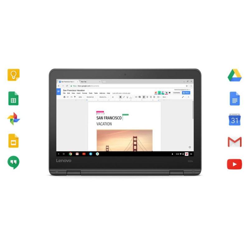 Chromebook Lenovo 300e Celeron 4GB 32GB eMMC Google Chrome OS 11.6